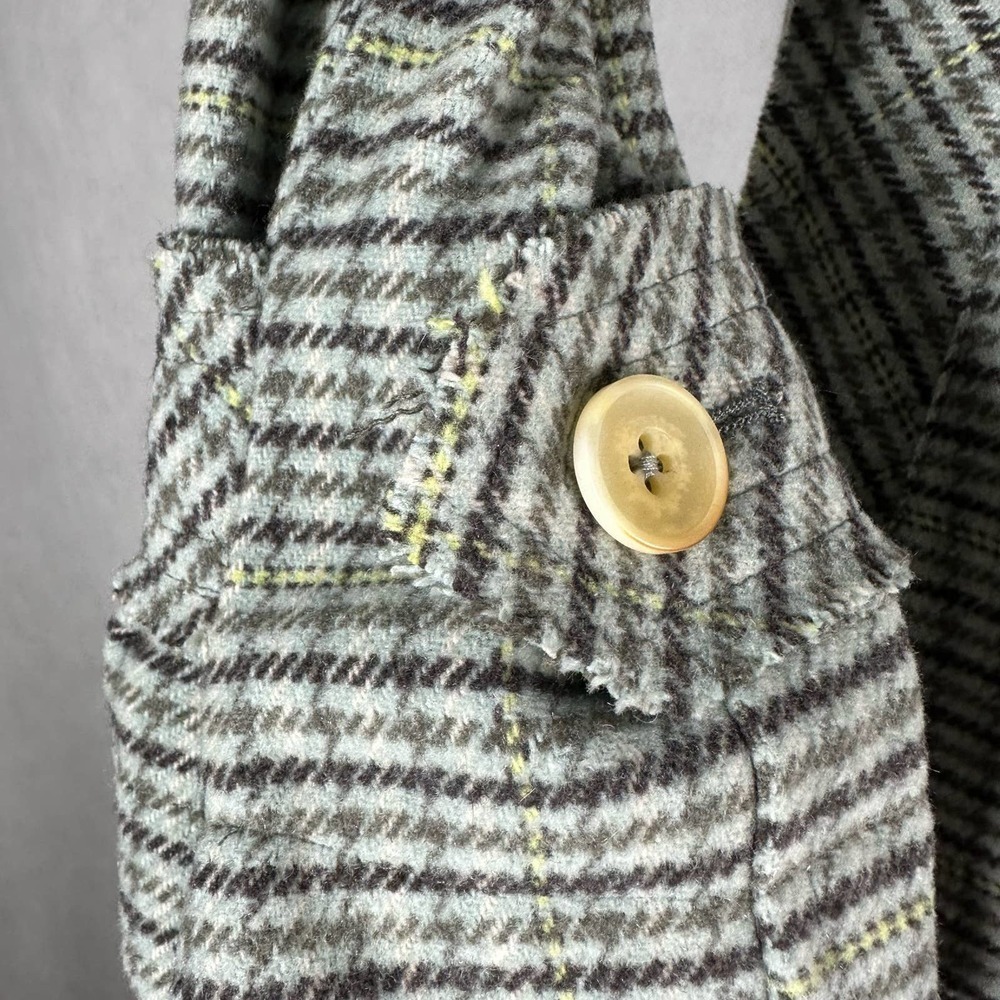 Free People WE THE FREE Liberty Duster Plaid Wool Blend Coat Size Small - Picture 12 of 14